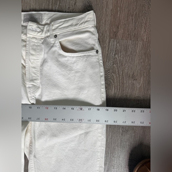 Everlane EUC Way-High Slim Fit Jeans White Size 29 High Waist Straight Leg - Picture 11 of 13